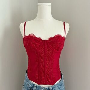 Urban Outfitters Out From Under Lace Corset Top | Size Medium |